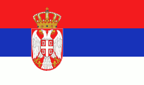 Flagge Serbisch